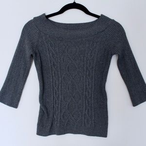 Scoop Neck Sweater (Grey)